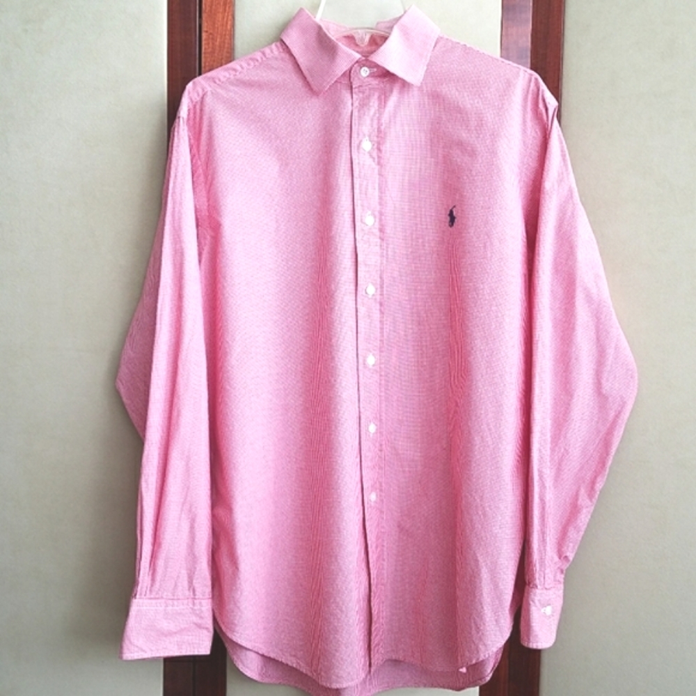 Polo by Ralph Lauren Button up Check Shirt Neck 16.5 34/35